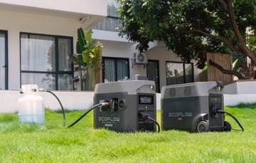 Умный генератор ECOFLOW с двойным топливом. Работает на бензине или сжиженном нефтяном газе