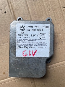 SENSOR MODUŁ AIRBAG VOLKSWAGEN GOLF IV 6Q0909605A