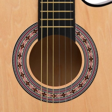 Набор из 12 акустических гитар с 6 струнами.