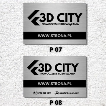 SZYLD TABLICZKA Z NAZWĄ FIRMY LOGO TWOJA NAZWA UV