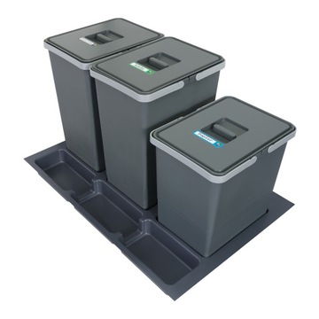Sortownik śmieci FUTURE CONFIG 80cm 2x24 1x18 66l