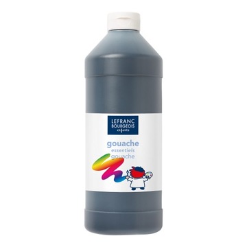FARBA TEMPERA PLAKATOWA 1L CZARNA L&B