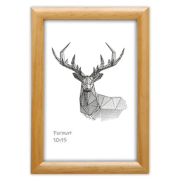 RAMKA DO ZDJĘĆ DREWNIANA W ROZMIARZE 15x21 cm FOTO RAMA