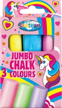 Крейда кольорова JUMBO єдиноріг 3 шт. 80390, CENTRUM