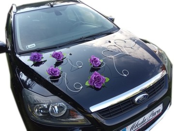 DS153 /L Ślubna dekoracja na samochód ozdoby ślub