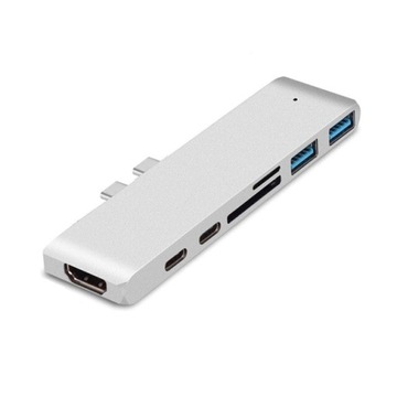Adapter 7w1 HUB USB-C HDMI 4K SD Macbook Pro / Air