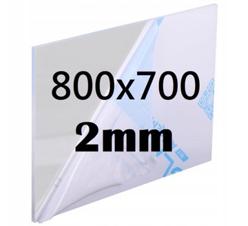 PLEKSI / PLEXI / PLEKSA / PLEXA BEZBARWNA AKRYL na wymiar 80cm x 70cm x 2mm
