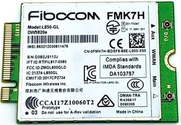 Modem WWAN Fibocom L850-GL do Dell | FMK7H