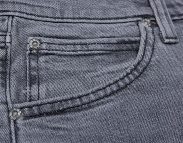 LEE DAREN ZIP FLY spodnie jeansowe GREYS END regular straight W38 L34