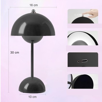 СЕНСОРНАЯ НАСТОЛЬНАЯ ЛАМПА 3 ЦВЕТА LED ДЛЯ СПАЛЬНИ С БАЛКОНОМ НА СВЕЖИ