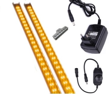 ZESTAW LED DO O,SWIETLENIE REGAŁU IP20 ROŚLINY 2X40 CM FUUL SP. ŚCIEMNIACZ
