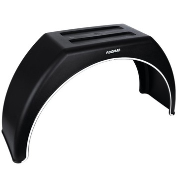 Błotnik pojedynczy plastikowy z płaską górą Domark