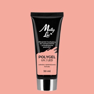 Mollylac ACRYL GEL строительный НАБОР ПОЛИ-ГЕЛЕЙ 30мл