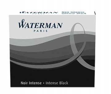WATERMAN CZARNY ATRAMENT NABOJE DO PIÓRA WIECZNEGO