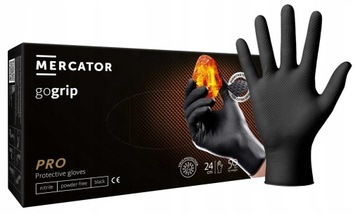 Нитриловые перчатки 50 шт 8-M Gogrip Black - 10 уп.