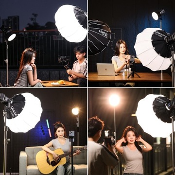Lampa Studyjna Oświetleniowa LED 120W Foto Video Studio ULANZI VL-120BI