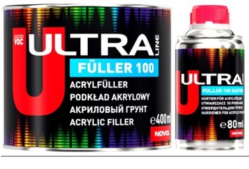 Novol Ultra fuller 100 Podkład akrylowy 5+1 0,4 L + utw. biały
