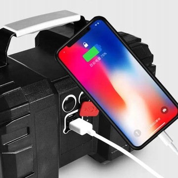 АККУМУЛЯТОРНЫЙ СВЕТОДИОДНЫЙ ФОНАРЬ, ОЧЕНЬ МОЩНЫЙ ОТРАЖАТЕЛЬ