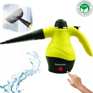 MYJKA PAROWA Czyścik Okien Steamer Parownica MOCNA Na Pluskwy 10w1 Koncówki