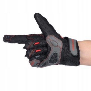 RĘKAWICE MOTOCYKLOWE MĘSKIE REBELHORN FLUX KRÓTKIE