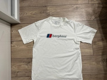 BERGHAUS BIG LOGO T SHIRT KOSZULKA BIAŁA L