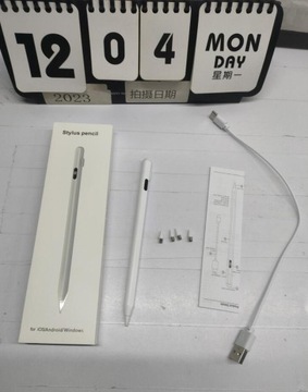 РУЧКА-КАРАНДАШ ДЛЯ ПЛАНШЕТА APPLE XIAOMI LENOVO С МАГНИТНЫМ USB + 4 ГОЛОВКОЙ