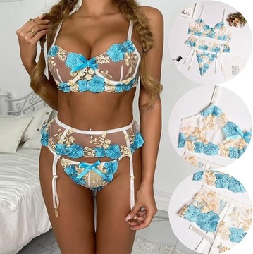 СЕКСУАЛЬНЫЙ ЭРОТИЧЕСКИЙ КОМПЛЕКТ ЖЕНСКОГО КРУЖЕВНОГО БЕЛЬЯ Размер S