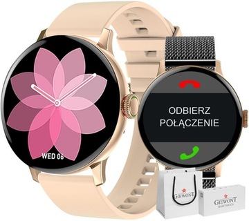 DAMSKI SMARTWATCH GIEWONT GW330-4 ROSE GOLD ZESTAW