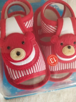 __ Buciki niemowlęce __ misie __ 0-12 m-cy