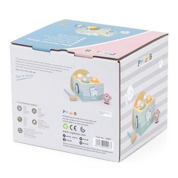 VIGA PolarB ДЕРЕВЯННЫЕ ИГЛУ-ПУНШИНЫ С МОЛОТОК-СОРТИРОВКОЙ ФИГУРКИ