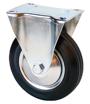 KOŁO STAŁE GUMA KÓŁKO DO WÓZKA 100 mm