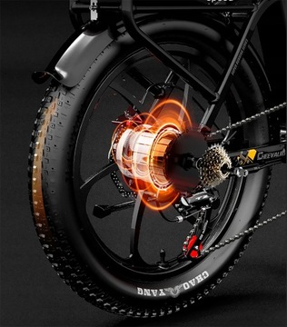 Женский/мужской электрический велосипед Cheevalry C20 PRO 500 Вт 20 Ач 20 дюймов 150 км PL