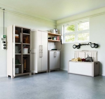 ПЛАСТИКОВЫЙ ШКАФ 182 X 80 X 44 СМ KETER GULLIVER XL БЕЖЕВАЯ ПОЛКА, УСТОЙЧИВАЯ К УФ-УФЛУ