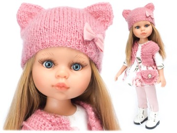 LALKA hiszpańska PAOLA REINA 32cm CARLA+ ubranka, buciki pudełko