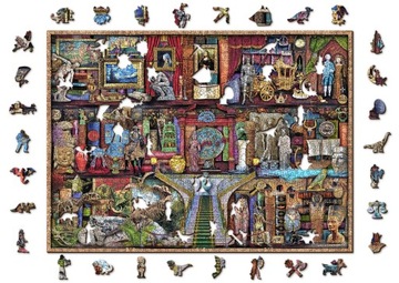 Puzzle Drewniane Museum Shelf 1000 +10 elementów