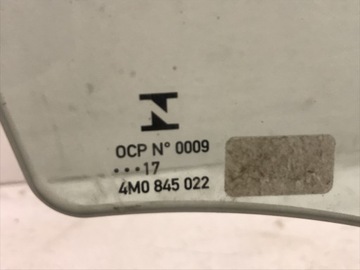 AUDI Q7 4M ОКНО ДВЕРИ ПЕРЕДНЕЕ ПРАВОЕ 4M0845022
