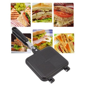 Двусторонняя сковорода из сплава с антипригарным покрытием.