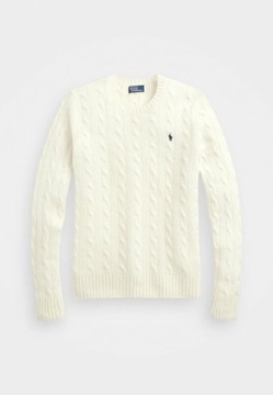 Sweter wełniany biały Polo Ralph Lauren M