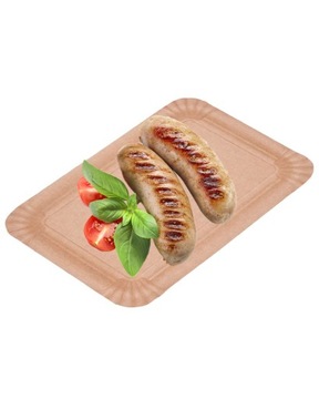 Jednorazowe tacki papierowe KRAFT 13X20cm 100 szt