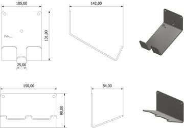 ПОДСТАВКА ДЛЯ ВЕЛОСИПЕДА НАСТЕННЫЙ ДЕРЖАТЕЛЬ ДЛЯ ПЕДАЛИ + КРЕПЕЖНЫЕ ШТИФТЫ