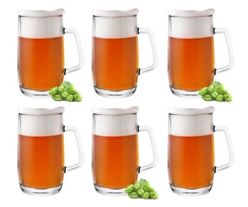 Kufel szklany z uchem o poj. 500 ml