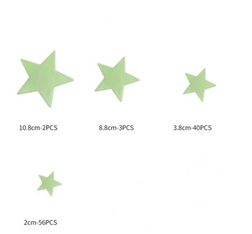 Люминесцентные звезды светящиеся БОЛЬШИЕ ПЛАНЕТЫ на стену ПОТОЛОК 101 шт.