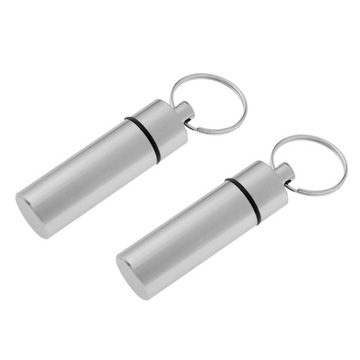 Mini aluminiowy brelok z pojemnikiem na kolor