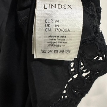 Lindex Czarna Spódnica Ażurowy Haft M