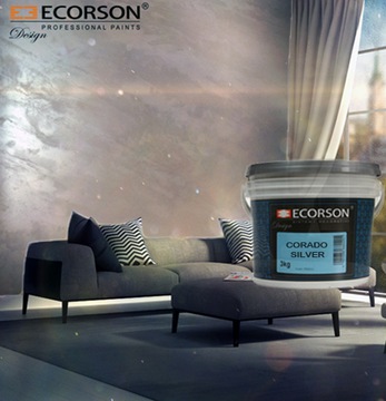 Farba dekoracyjna perłowa Corado zestaw Ecorson