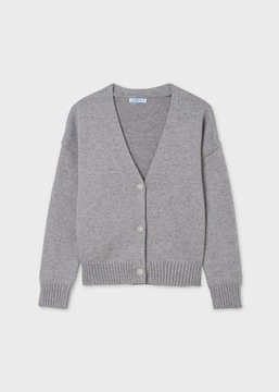 MAYORAL 7356 SWETEREK NA GUZIKI szary r.162