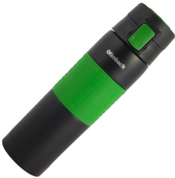 KUBEK TERMICZNY BIDON TERMOS 480ml STALOWY DO SZKOŁY TURYSTYCZNY zielony