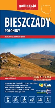 Bieszczady Połoniny - mapa papierowa
