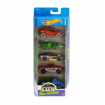 HOT WHEELS 5PAK CITY TOXIC CREATURES GTN46 ZESTAW