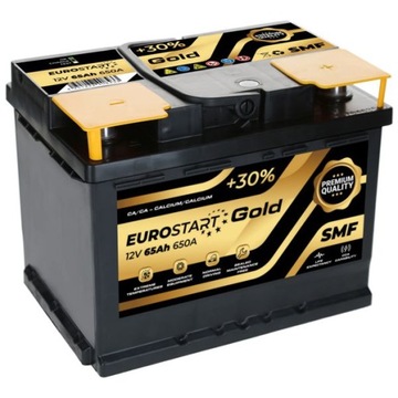 Akumulator Eurostart GOLD 12V 65Ah 650A +P L2